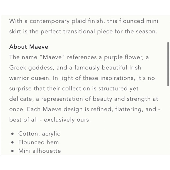 Anthropologie Bobbie Plaid Flounced Mini Skirt EUC - SZ 14 - Picture 16 of 16